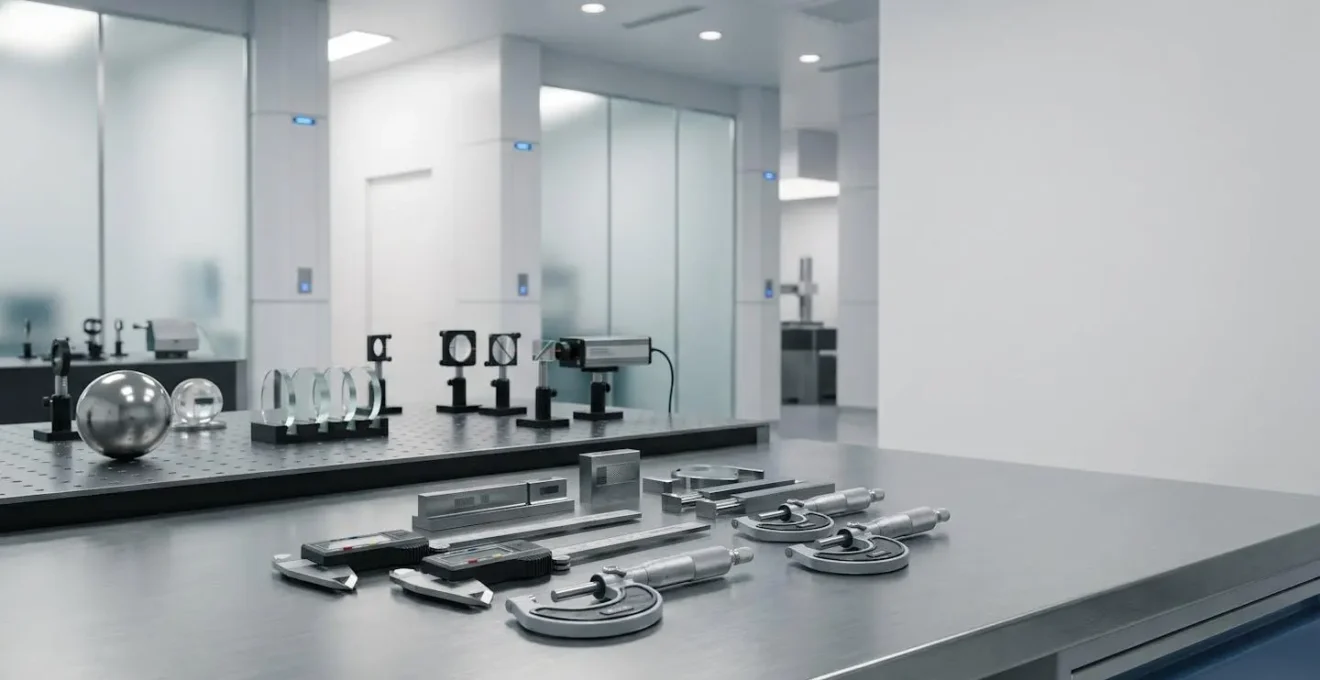 Chaîne de traçabilité métrologique reliant les instruments de mesure industriels au Système International d'unités